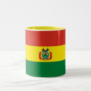 Patriotische Flagge Boliviens Zweifarbige Tasse