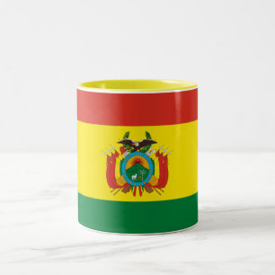 Patriotische Flagge Boliviens Zweifarbige Tasse