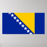 Patriotische Flagge Bosnien-Herzegowina