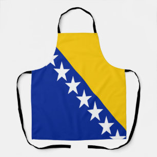 Patriotische Flagge Bosnien-Herzegowina Schürze