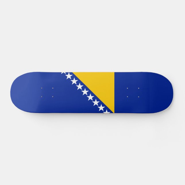 Patriotische Flagge Bosnien-Herzegowina Skateboard (Horizontal)
