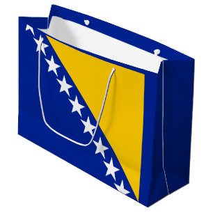 Patriotische Flagge Bosnien Herzegowinas Große Geschenktüte
