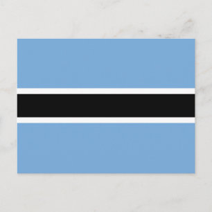 Patriotische Flagge Botswanas Postkarte