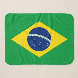 Patriotische Flagge Brasilien Sherpadecke