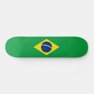 Patriotische Flagge Brasilien Skateboard