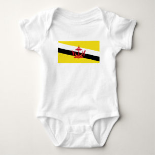 Patriotische Flagge Bruneis Baby Strampler