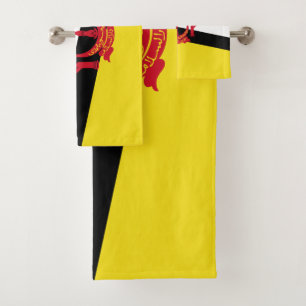 Patriotische Flagge Bruneis Badhandtuch Set