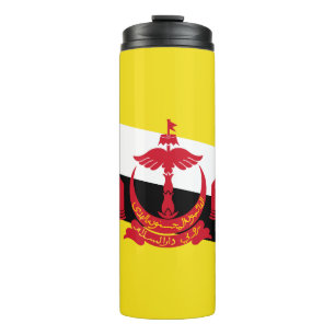 Patriotische Flagge Bruneis Thermosbecher