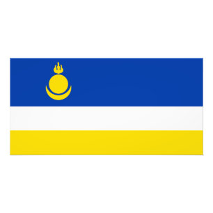 Patriotische Flagge Burjatiens Fotodruck