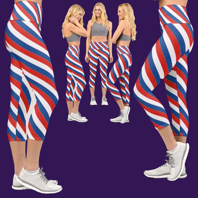 Patriotische Flagge Capri Leggings (Von Creator hochgeladen)