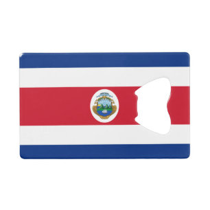 Patriotische Flagge Costa Ricas Geldbeutel Flaschenöffner