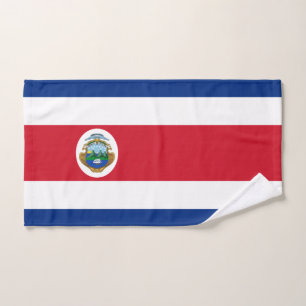 Patriotische Flagge Costa Ricas Handtuch