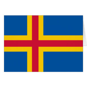 Patriotische Flagge der Åland-Inseln