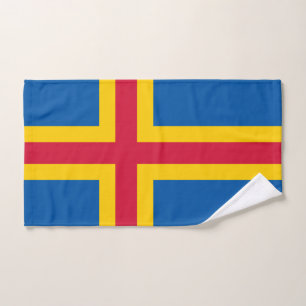 Patriotische Flagge der Åland-Inseln Handtuch