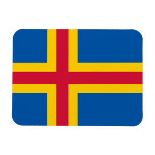 Patriotische Flagge der Åland-Inseln Magnet