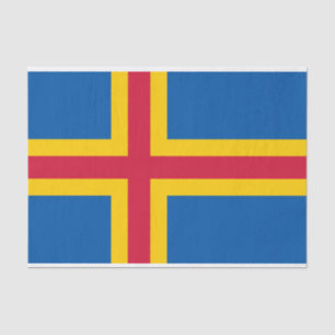 Patriotische Flagge der Åland-Inseln Seidenpapier