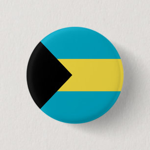 Patriotische Flagge der Bahamas Button