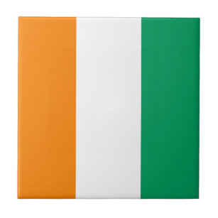Patriotische Flagge der Elfenbeinküste Fliese