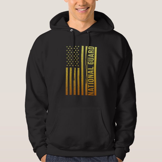 Patriotische Flagge der Nationalgarde Hoodie (Vorderseite)