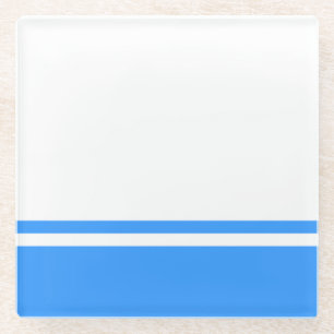 Patriotische Flagge der Republik Altai Glasuntersetzer