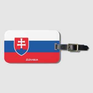 Patriotische Flagge der Slowakei Gepäckanhänger