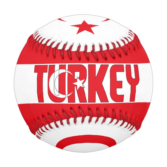 Patriotische Flagge der Türkei Baseball (Vorderseite)