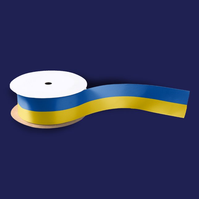 Patriotische Flagge der Ukraine Satinband (Von Creator hochgeladen)