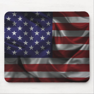 Patriotische Flagge der Vereinigten Staaten von Am Mousepad