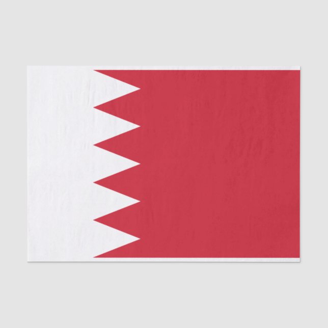 Patriotische Flagge des Bahrain-Gewebepapiers Seidenpapier (Vorderseite)