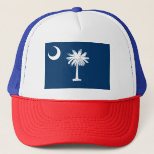 Patriotische Flagge des Bundesstaates South Caroli Truckerkappe