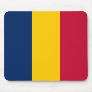 Patriotische Flagge des Tschad Mousepad