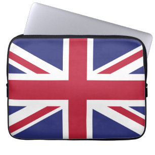 Patriotische Flagge des Vereinigten Königreichs Laptopschutzhülle