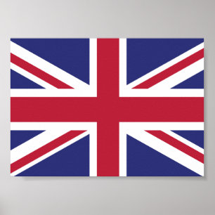 Patriotische Flagge des Vereinigten Königreichs Poster
