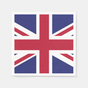Patriotische Flagge des Vereinigten Königreichs Serviette