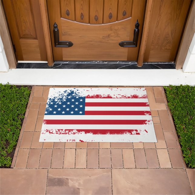 Patriotische Flagge Doormat Fußmatte (Außenbereich)