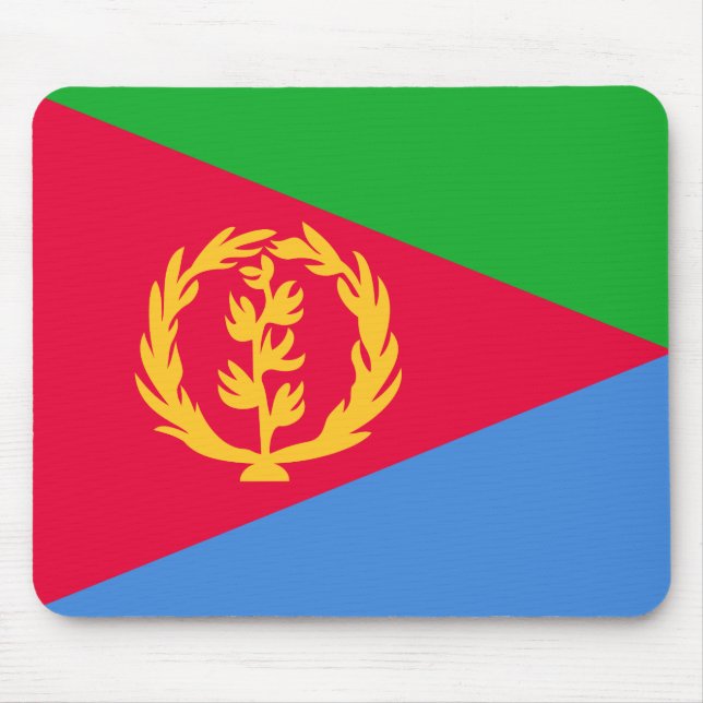 Patriotische Flagge Eritreas Mousepad (Vorne)