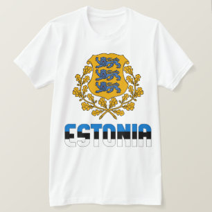 Patriotische Flagge Estlands T-Shirt