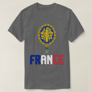 Patriotische Flagge Frankreichs T-Shirt