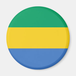 Patriotische Flagge Gabuns Magnet