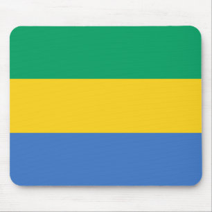 Patriotische Flagge Gabuns Mousepad