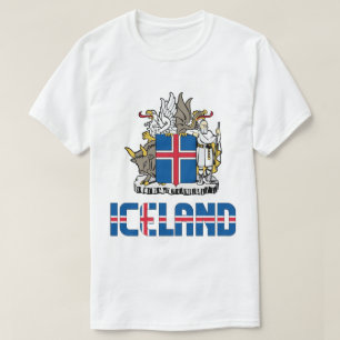 Patriotische Flagge Islands T-Shirt