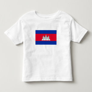 Patriotische Flagge Kambodschas Kleinkind T-shirt