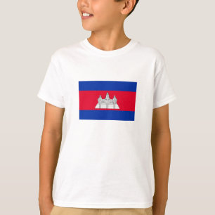 Patriotische Flagge Kambodschas T-Shirt