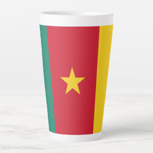 Patriotische Flagge Kameruns Milchtasse