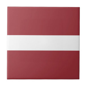 Patriotische Flagge Lettlands Fliese