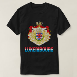 Patriotische Flagge Luxemburgs T-Shirt