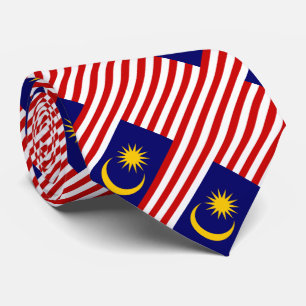 Patriotische Flagge Malaysias Krawatte