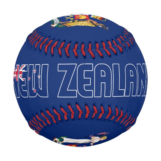 Patriotische Flagge Neuseelands Baseball (Vorderseite)
