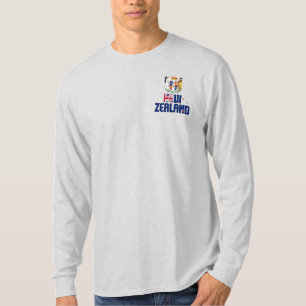 Patriotische Flagge Neuseelands T-Shirt