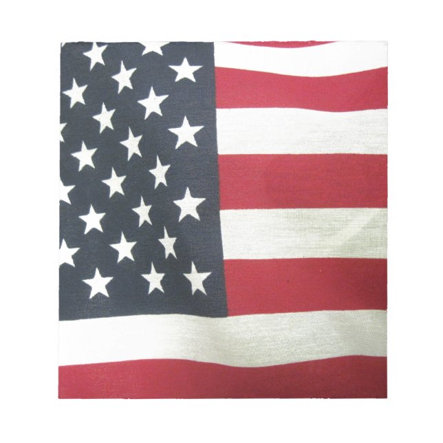 Patriotische Flagge Notizblock (Vorderseite)